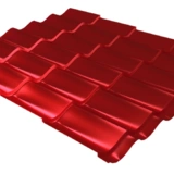 Металлочерепица Супермонтеррей RAL 3020 0.4 мм односторонняя полимерная
